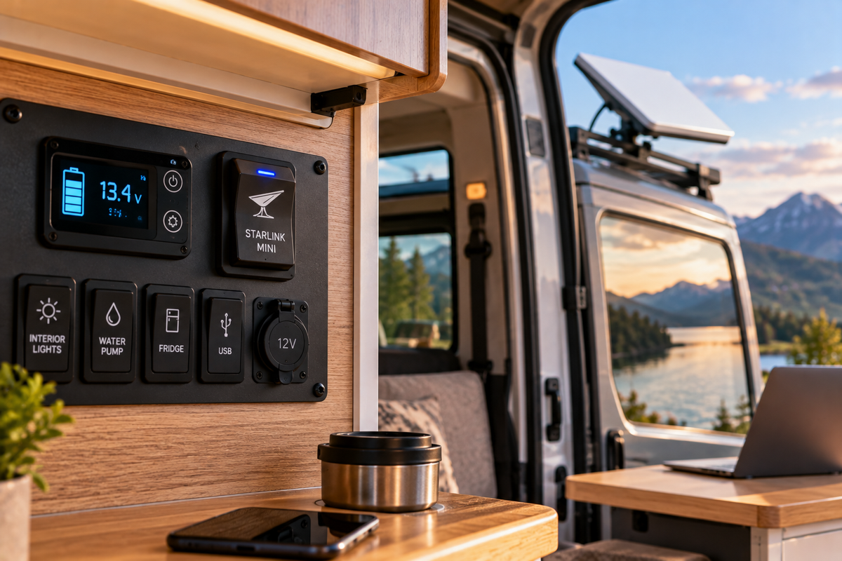 How to Install a Starlink Mini Power Switch in an RV or Camper Van