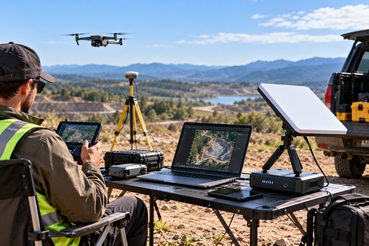 Starlink Mini for Drone Mapping & Surveying: A Practical Field Connectivity Guide