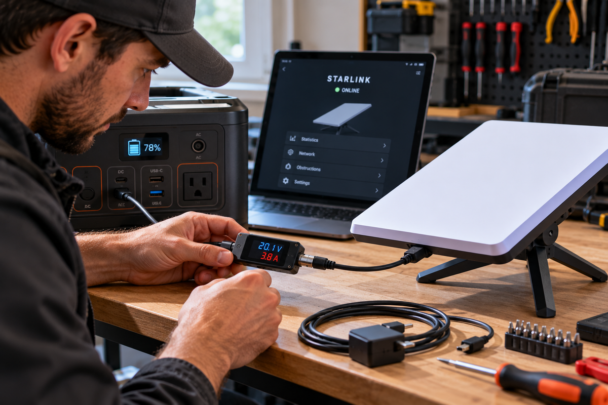 Starlink Mini Keeps Rebooting? How to Check Voltage, Current & Power Connections