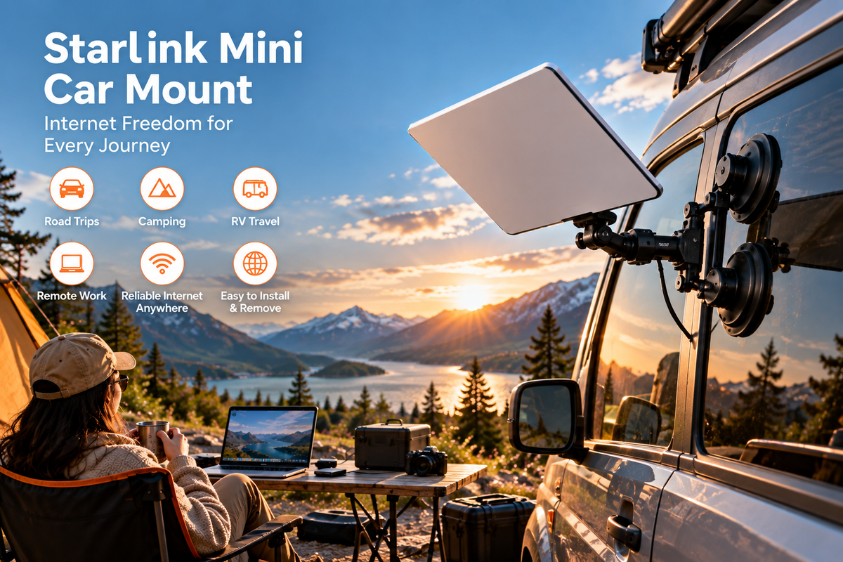 Starlink Mini Car Mount Guide: Windshield, Suction Cup & Vehicle Setup
