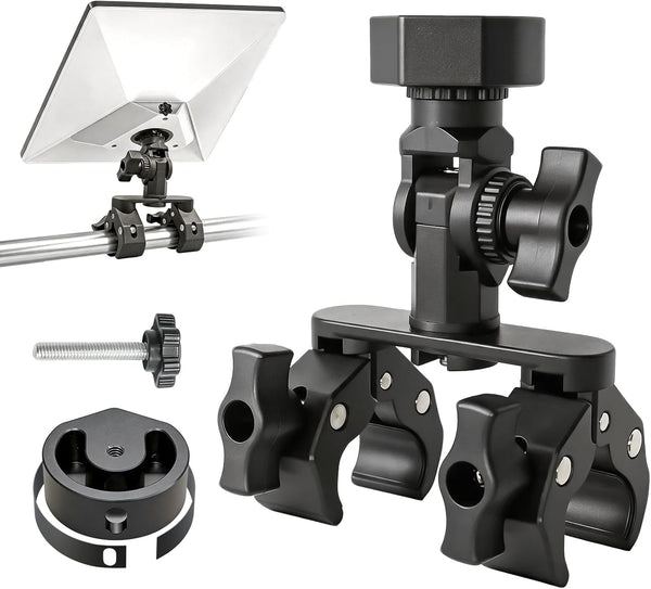 Dual-Clamp Pole Mount for Starlink Mini | RV & Roof Rack Mount