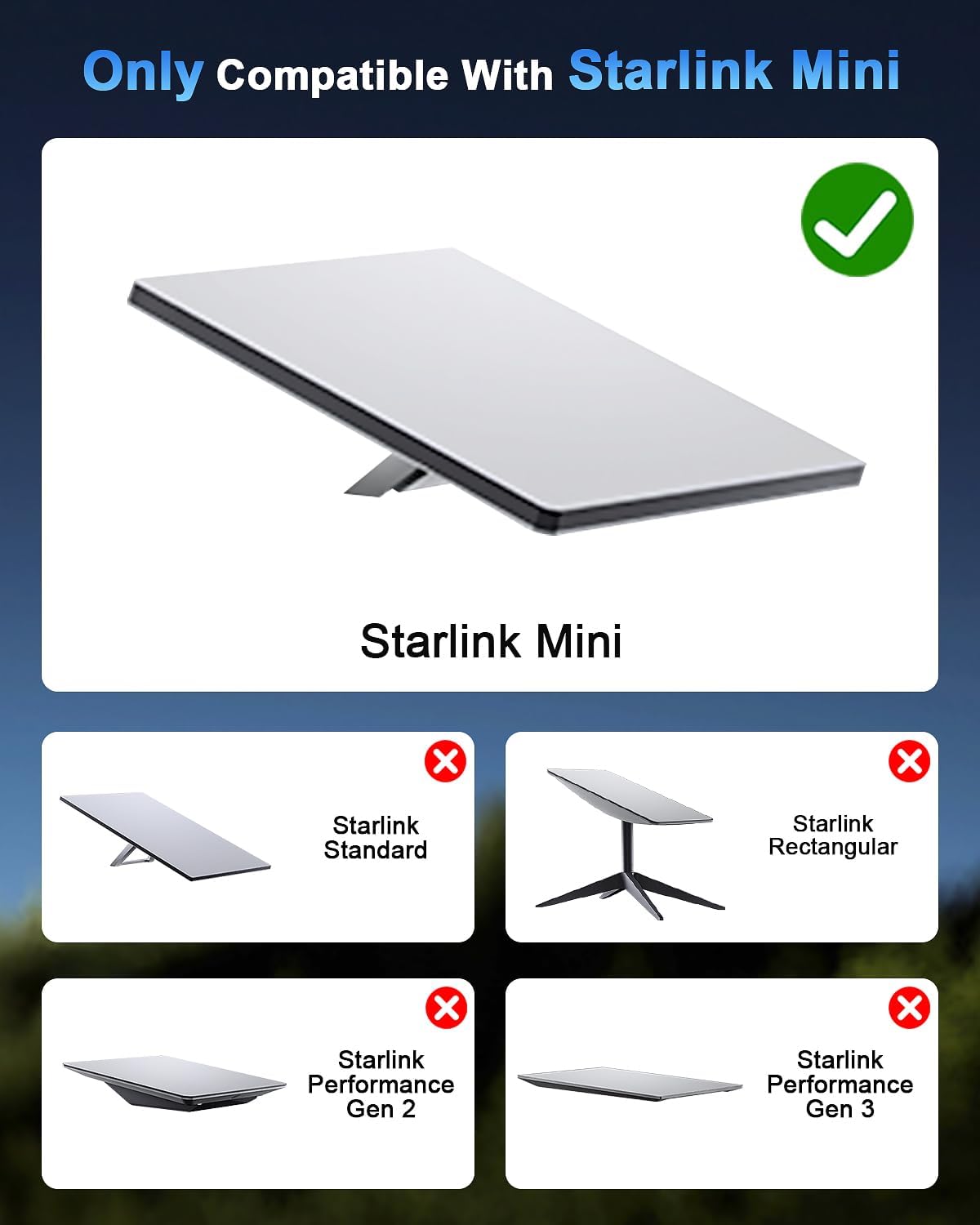 Magnetic Roof Mount for Starlink Mini | Aluminum Frame with Protective Shield