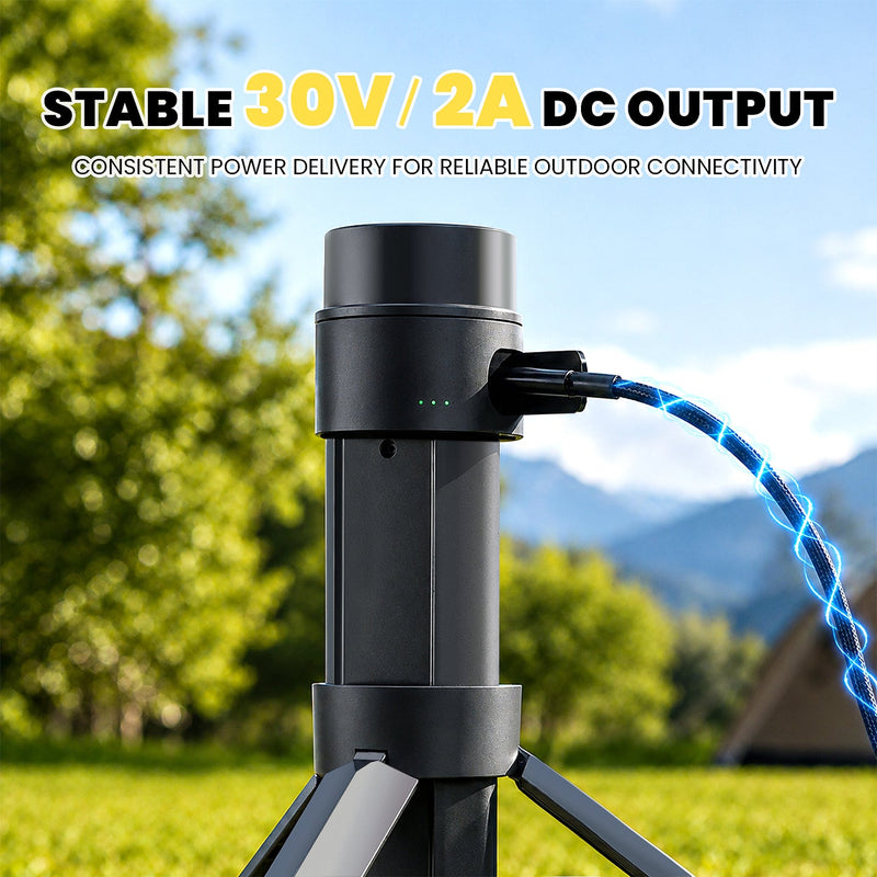 Starlink Mini Foldable Battery Tripod — Up to 8 Hours · 99Wh / 166Wh