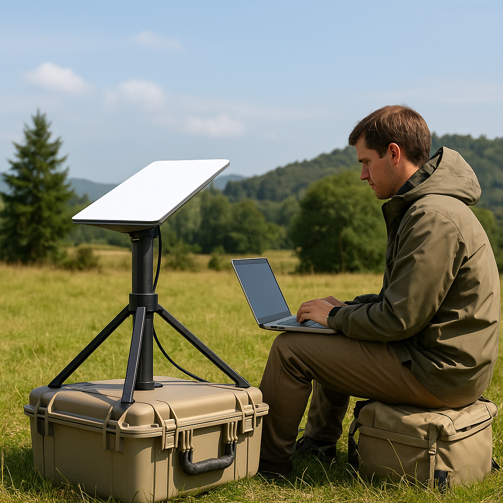 Starlink Mini Foldable Battery Tripod — Up to 8 Hours · 99Wh / 166Wh