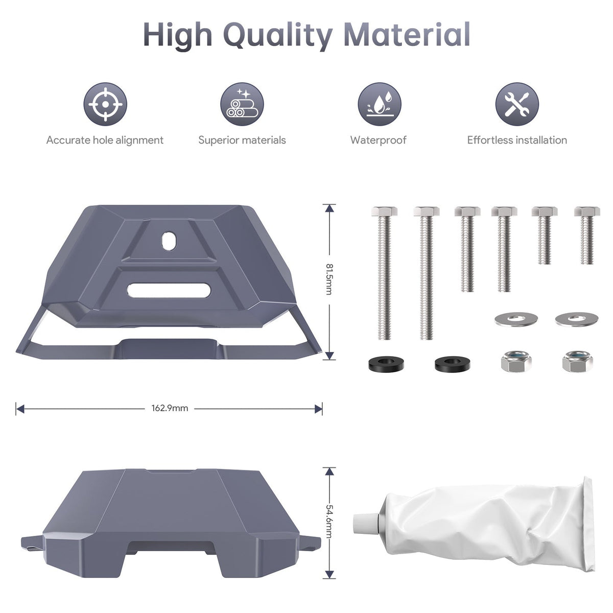 Starlink Mini Reinforced Aluminum Mounting Fixture