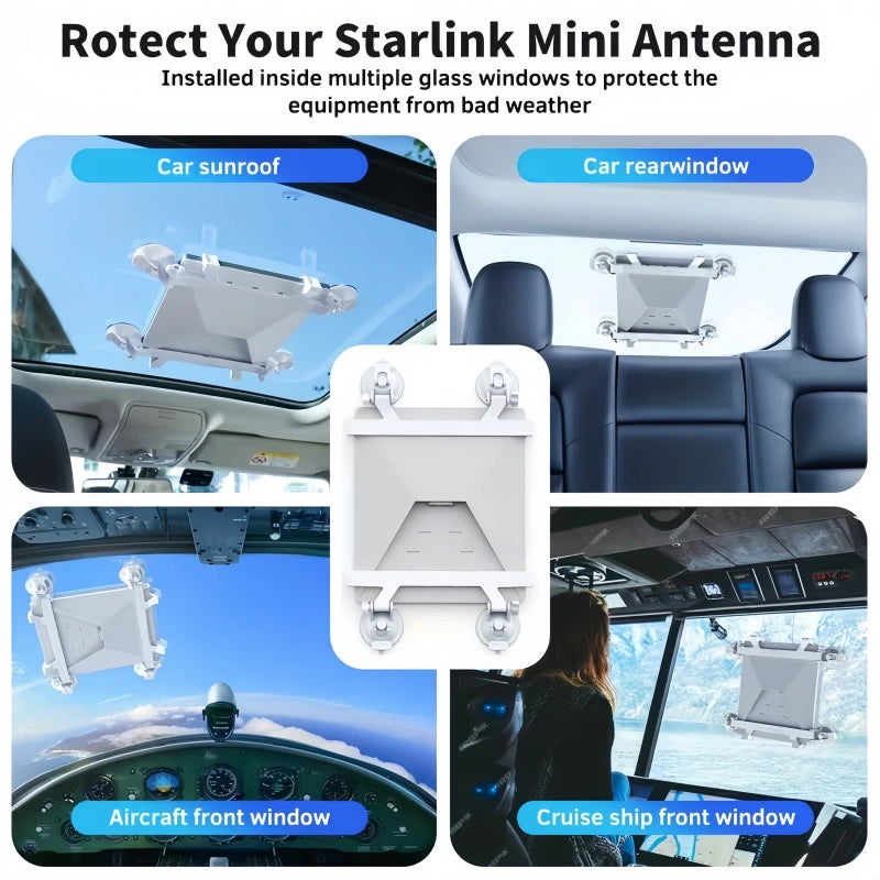 Starlink Mini Flexible Suction Mount for SUVs, Vans & RVs