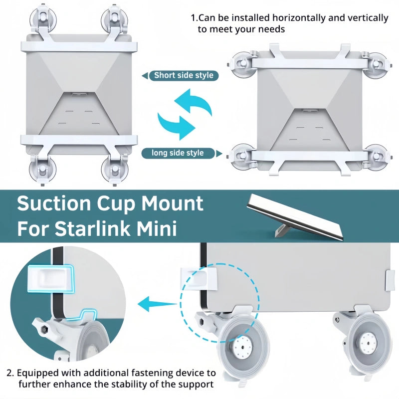 Starlink Mini Flexible Suction Mount for SUVs, Vans & RVs