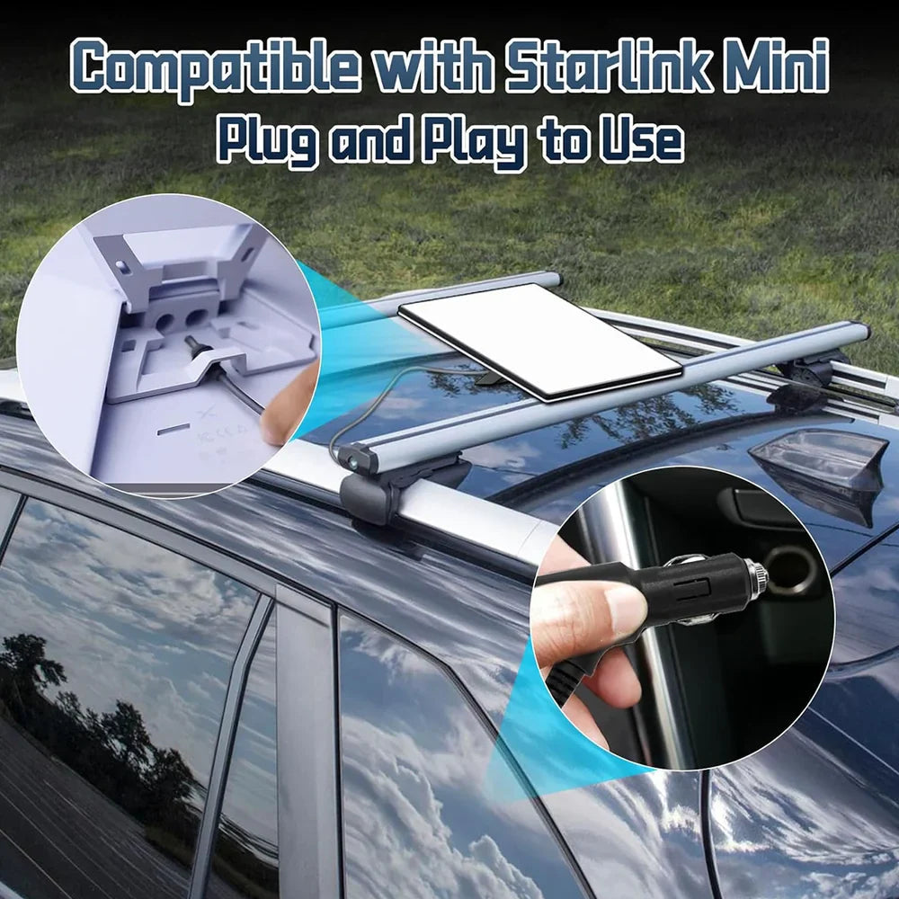 Starlink Mini Cigarette Lighter Power Cable with Switch - 3M/5M