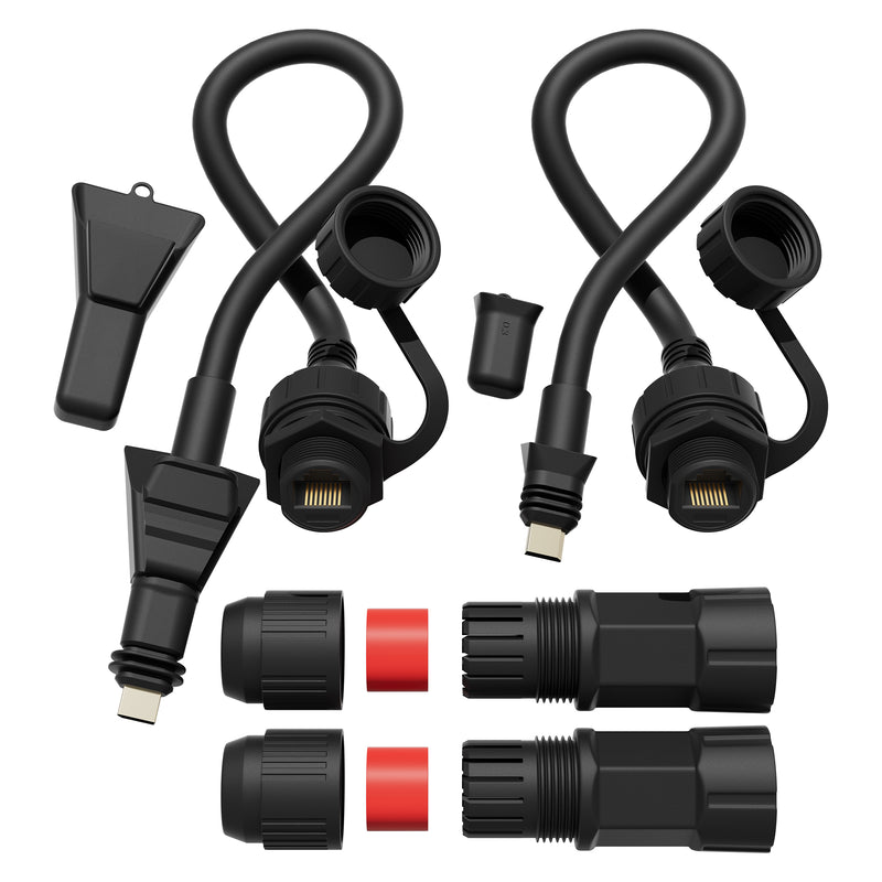 DAIERTEK Starlink Flat HP SPX to RJ45 Ethernet Adapter, IP67 Waterproof, 22AWG Shielded, Uses Standard Ethernet Cables.