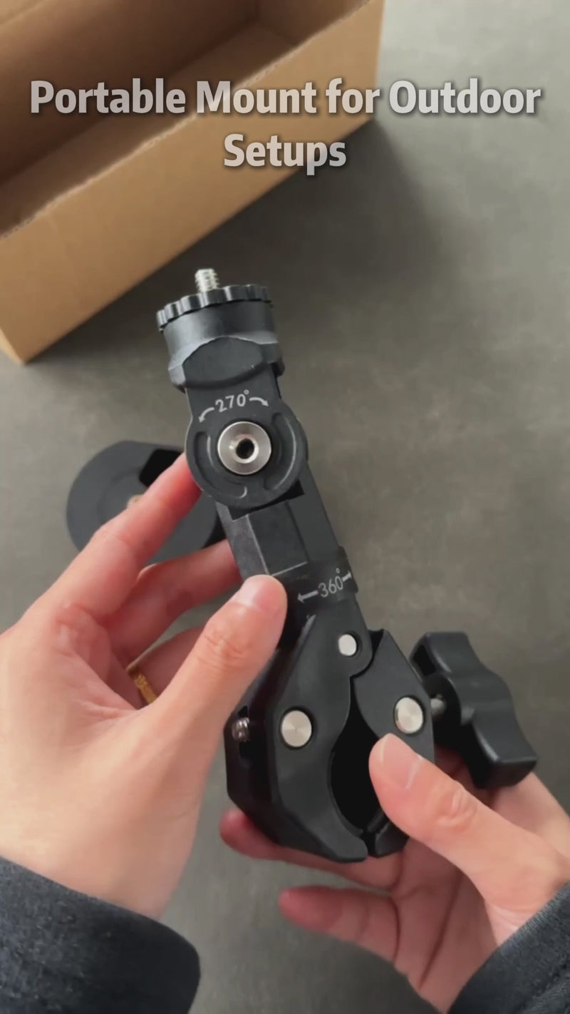 Clamp Mount Compatible with Starlink Mini, 360° Swivel
