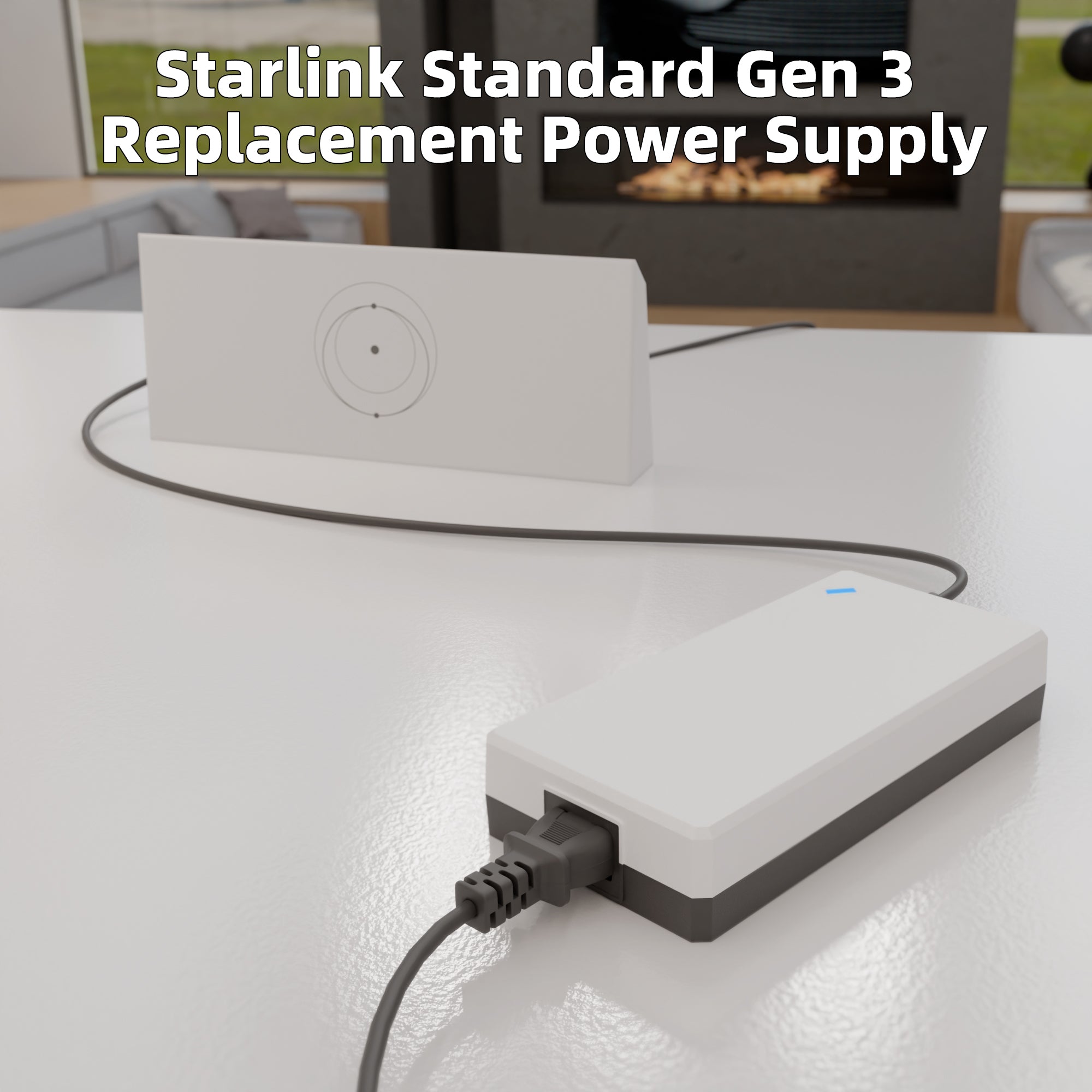 100-240V Global Input Allows Starlink to Operate in Any Country Without Bulky Converters.