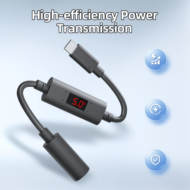 HD Display Toggles Between V & A, Monitor Power Consumption and Source Stability in Real-Time.