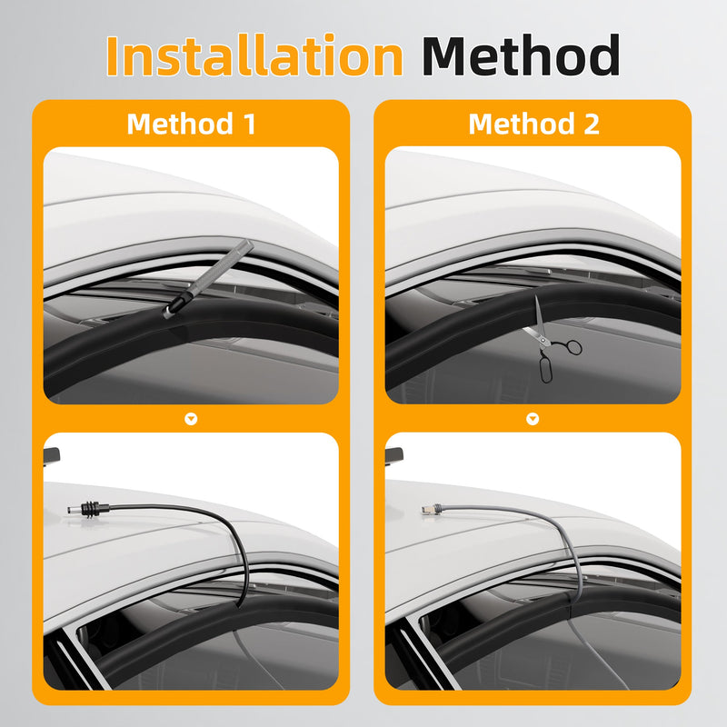 Using Included Punch to Create Custom, Watertight Sleeve for Your Cable in the Hollow Top Bulb.