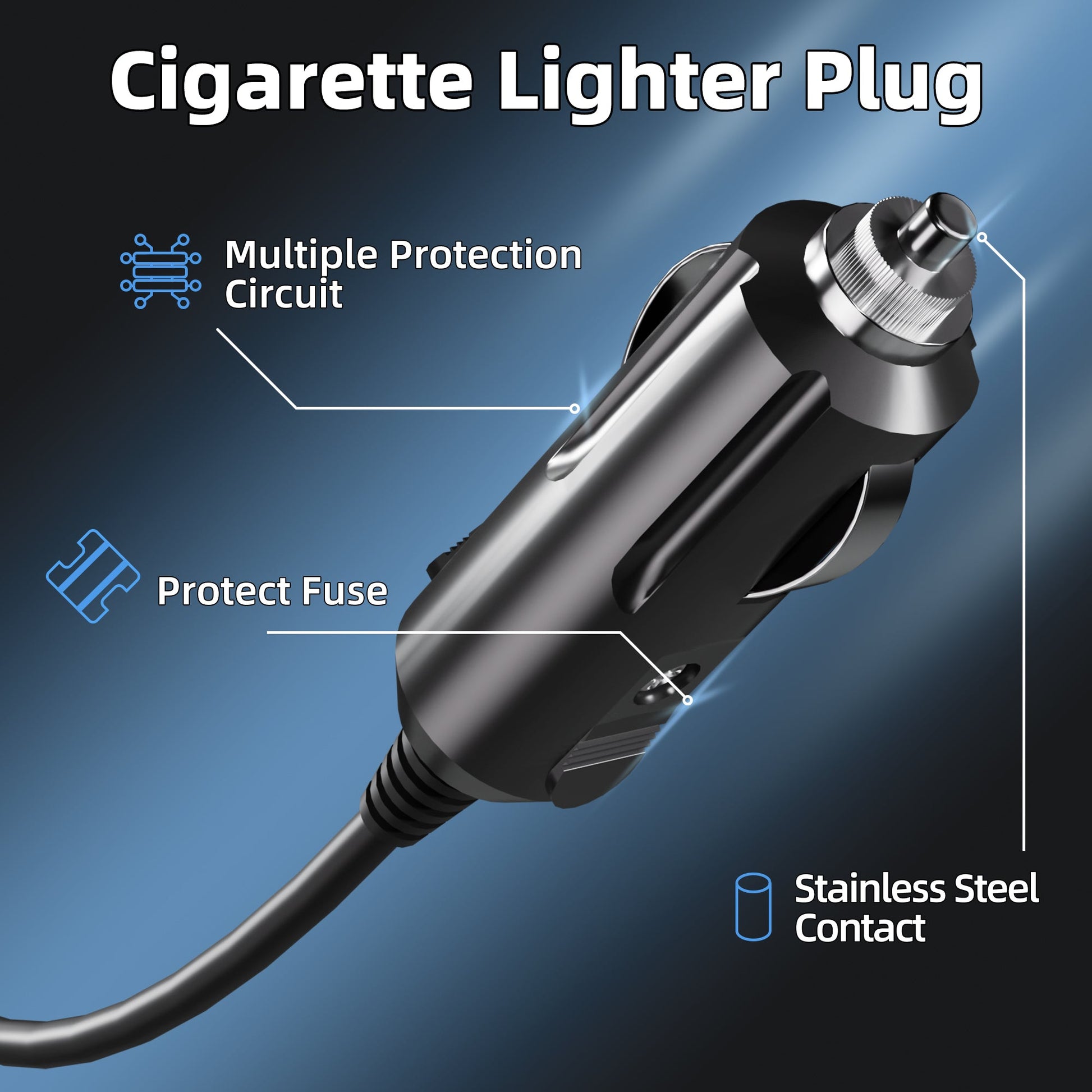 Seamlessly Works on 12V Cars, 24V Trucks, and 36V Marine/Industrial Systems, No Extra Converter Needed.