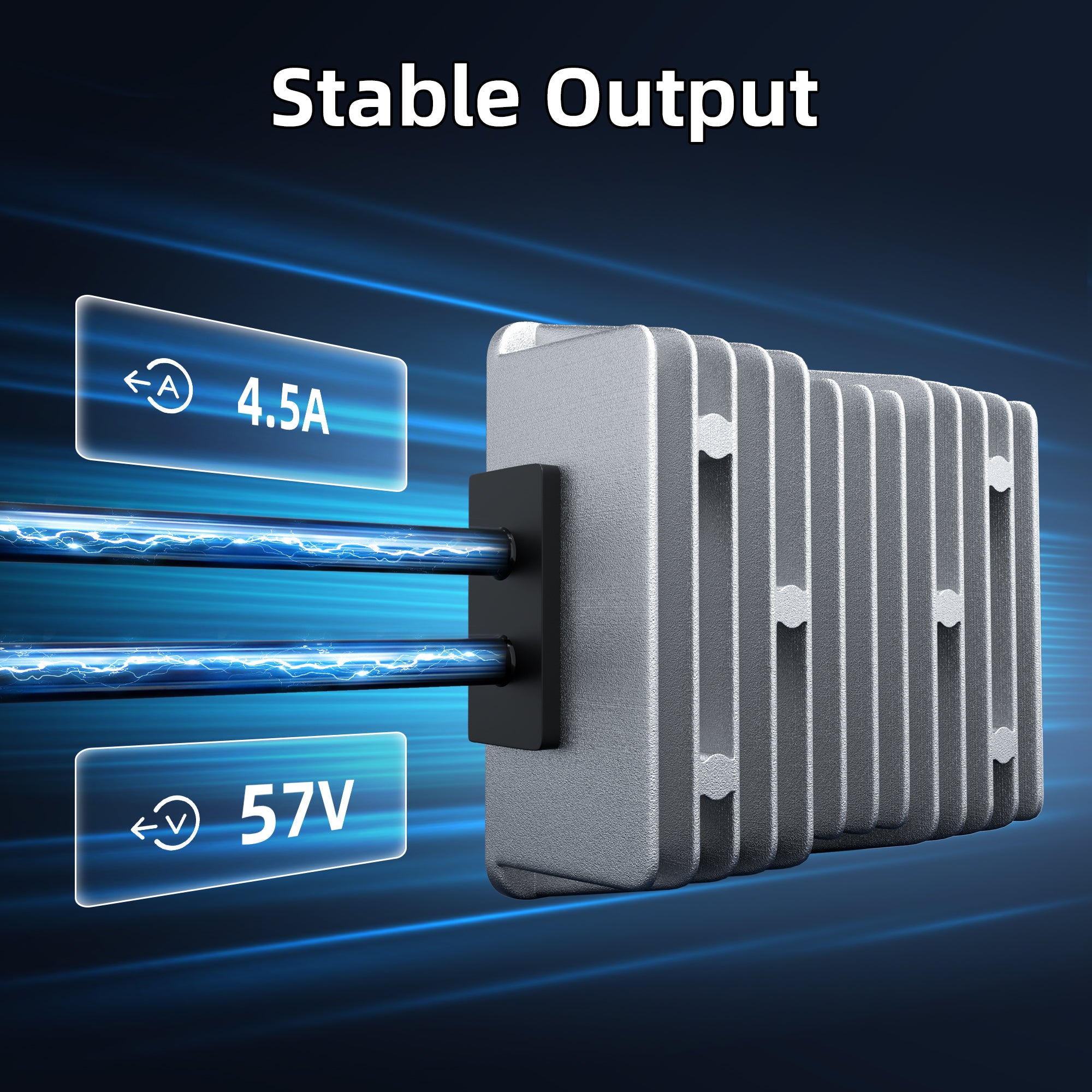 Finned Aluminum Shell for Max Heat Dissipation, Waterproof, Shockproof, Dustproof for Off-Road/Marine Use.