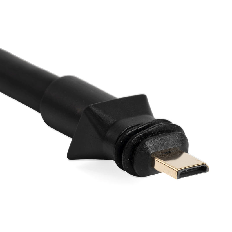 22AWG Oxygen-Free Copper Shielded Wiring in Anti-Aging Rubber Jacket for Zero-Lag, Ultra-Low Impedance.