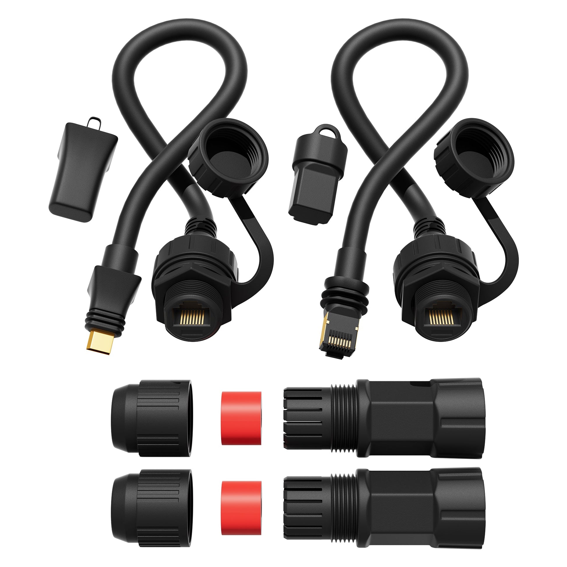 Starlink Enterprise SPX to RJ45 Ethernet Adapter, IP67 Waterproof, 22AWG Shielded, for Enterprise Outdoor Deployment.