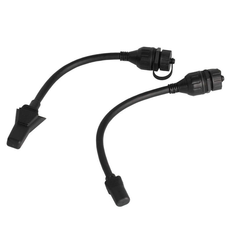 Long-Range Professional Wiring: Adapter Links Flat HP Dish to Distant Indoor Equipment via Custom-Length Cable.