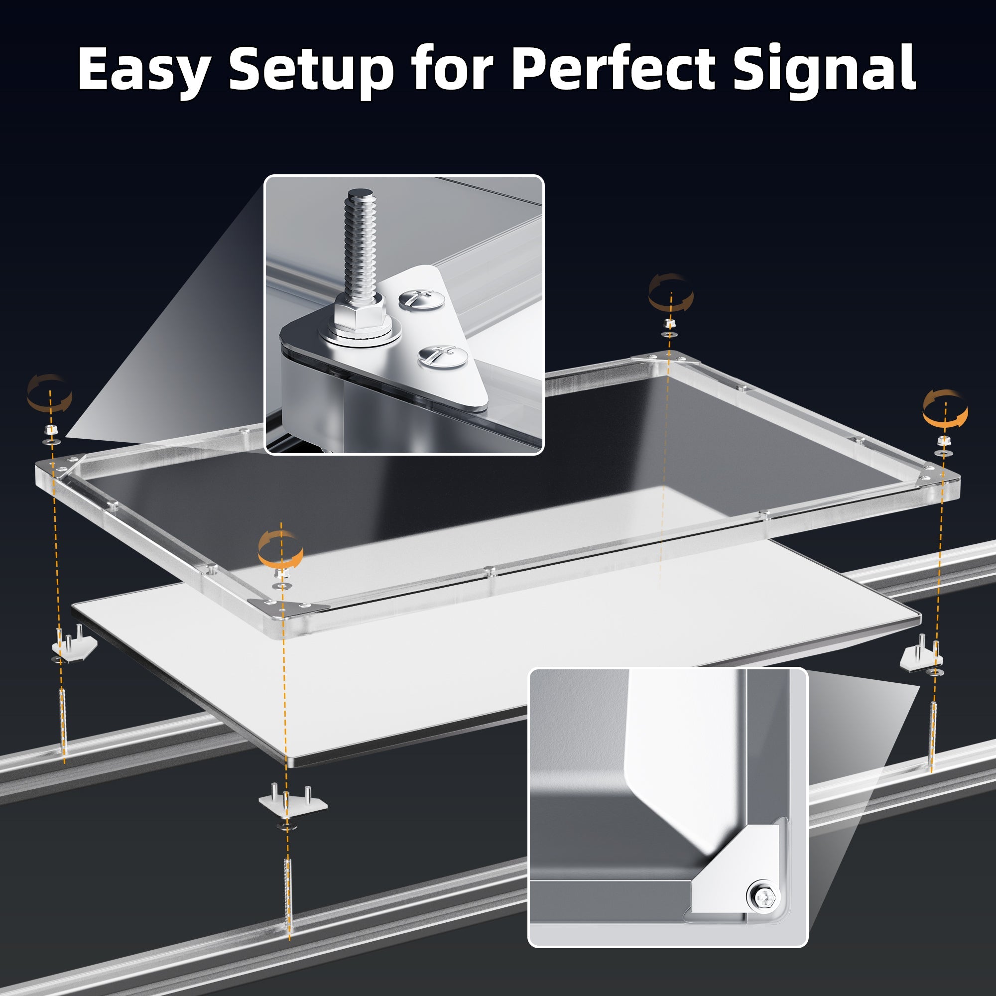 Universal Frame on Roof Racks, Yacht Decks, Walls, or Ground Wedges: One Enclosure, Infinite Mounts.