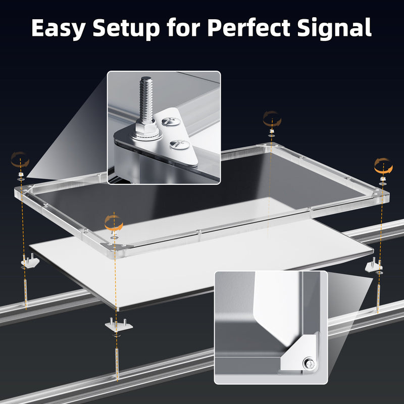 Universal Frame on Roof Racks, Yacht Decks, Walls, or Ground Wedges: One Enclosure, Infinite Mounts.