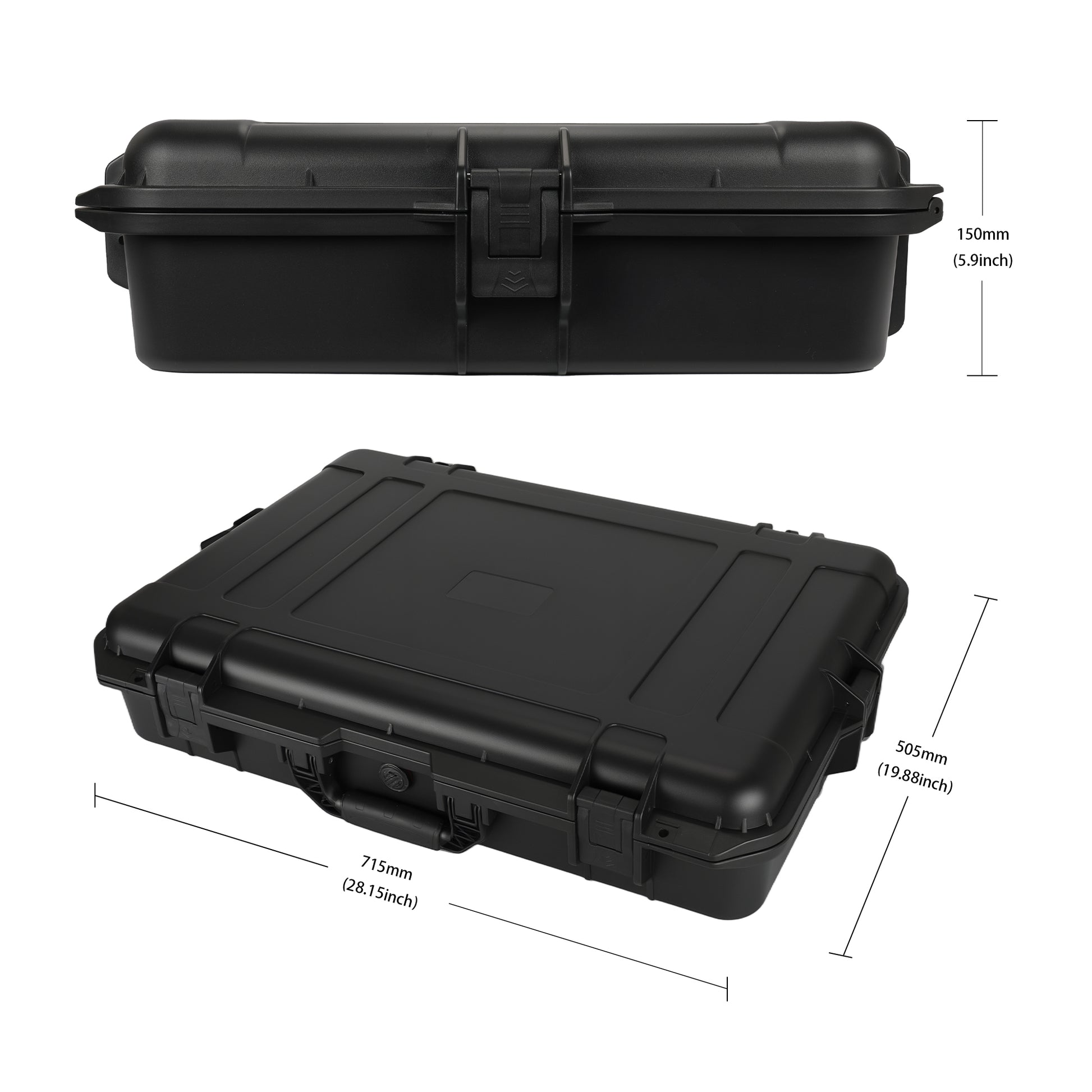 IP67 Waterproof Seal of Starlink Gen 3 Case, Featuring 4-Buckle Locking System and O-Ring Gasket for Rain and Dust Protection.