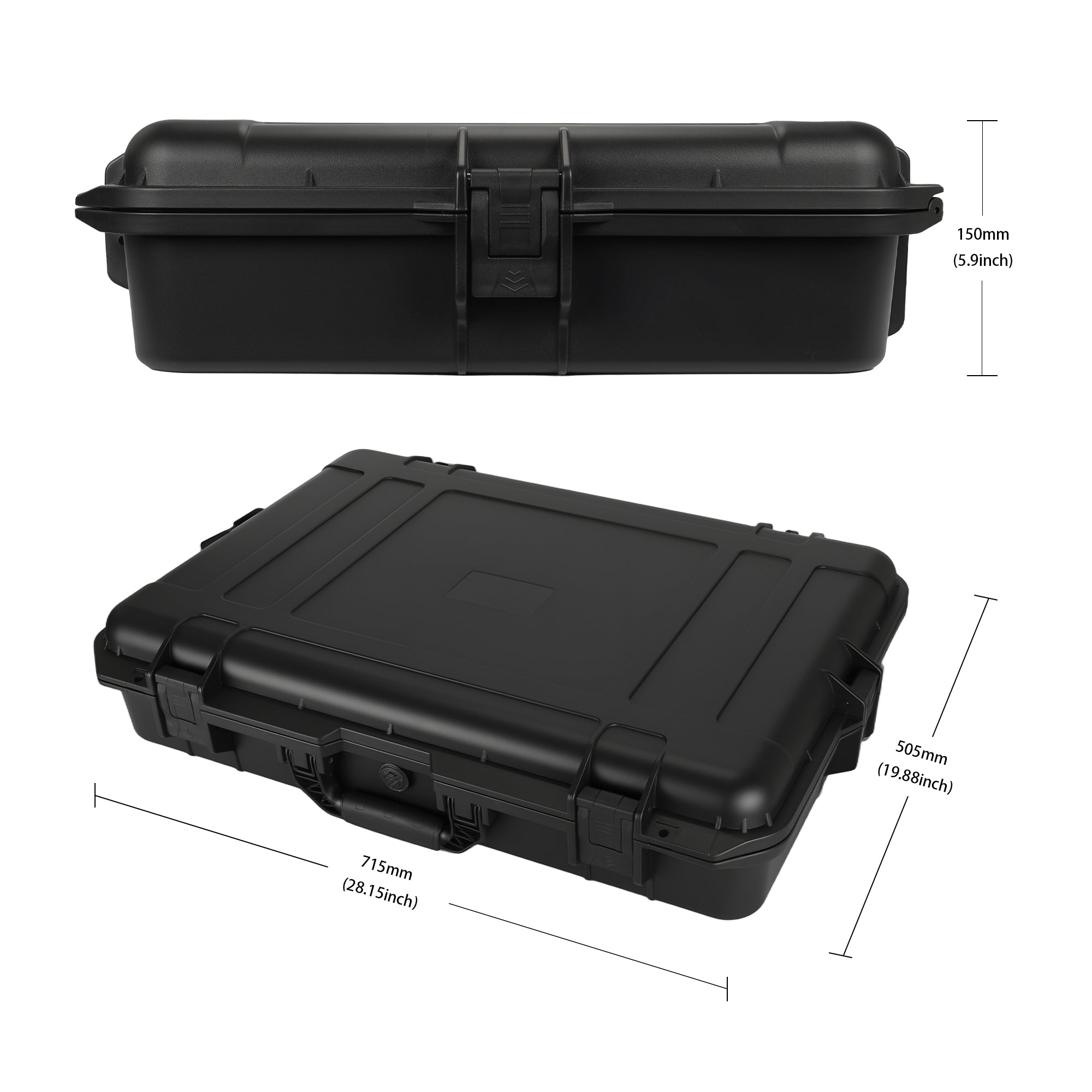 IP67 Waterproof Seal of Starlink Gen 3 Case, Featuring 4-Buckle Locking System and O-Ring Gasket for Rain and Dust Protection.