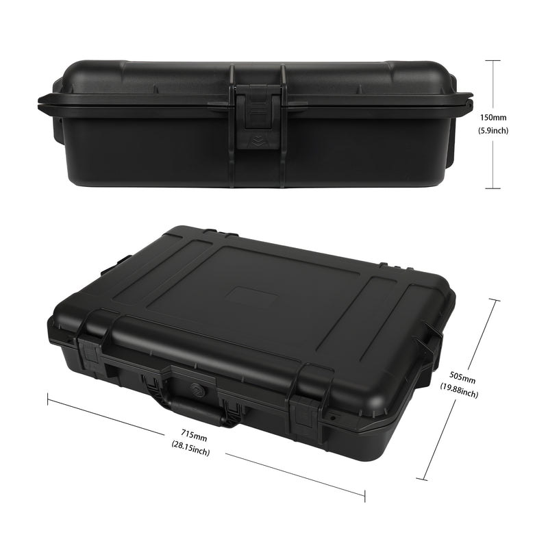 IP67 Waterproof Seal of Starlink Gen 3 Case, Featuring 4-Buckle Locking System and O-Ring Gasket for Rain and Dust Protection.