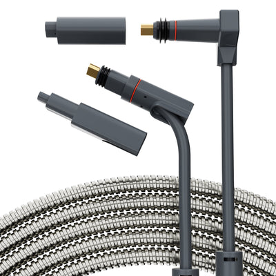 Eazuse Armored Extension Cable Compatible with Starlink Gen 2, 32FT/75FT