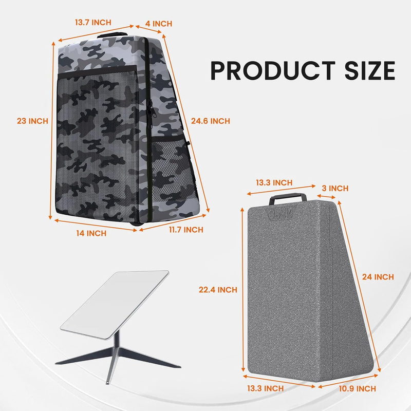 Dual-Layer System: Camo Backpack and Removable High-Strength EPP Inner Hard Case for Impact and Moisture Protection.