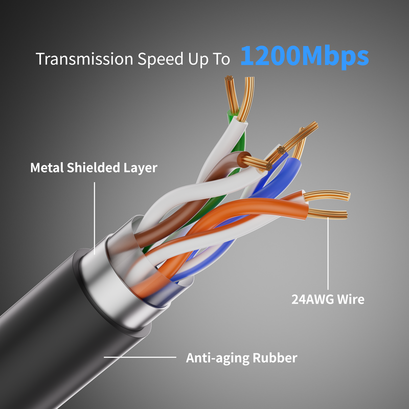 Four Length Options for Starlink Gen 2 Cable: 10m(32.8ft), 23m(75ft), 46m(150ft), 90m(300ft) for Any Installation.
