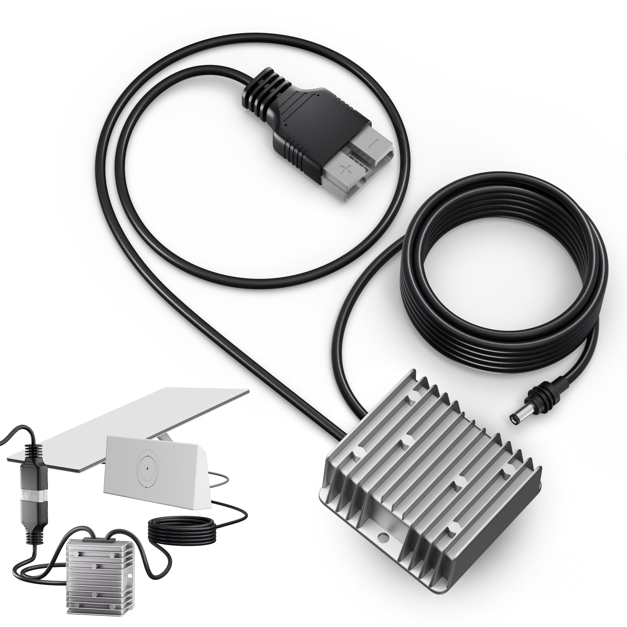 Starlink Gen 3 Router 57V Power Kit, 7m Cable, Anderson Plug, Finned Aluminum Shell, for Large RV/Yacht.