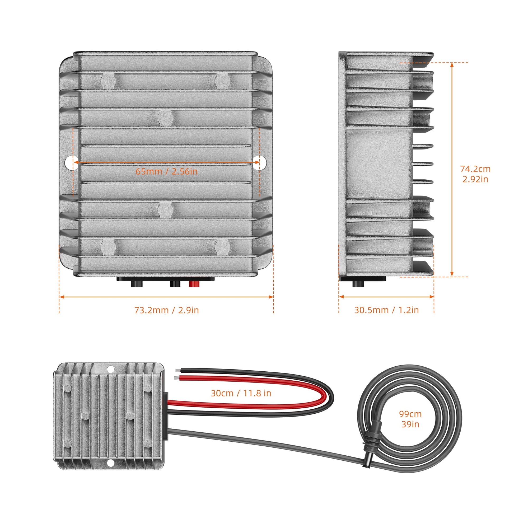 10-36V Input to 57V/4.5A Stable Output Diagram, Providing Precision Power for Gen 3 Router.