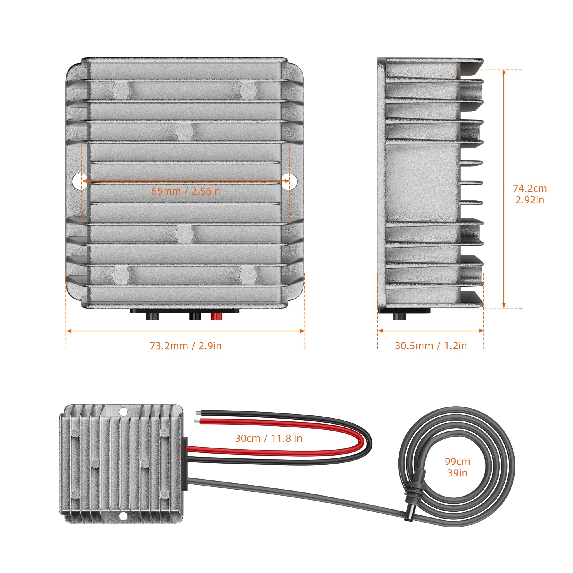 10-36V Input to 57V/4.5A Stable Output Diagram, Providing Precision Power for Gen 3 Router.