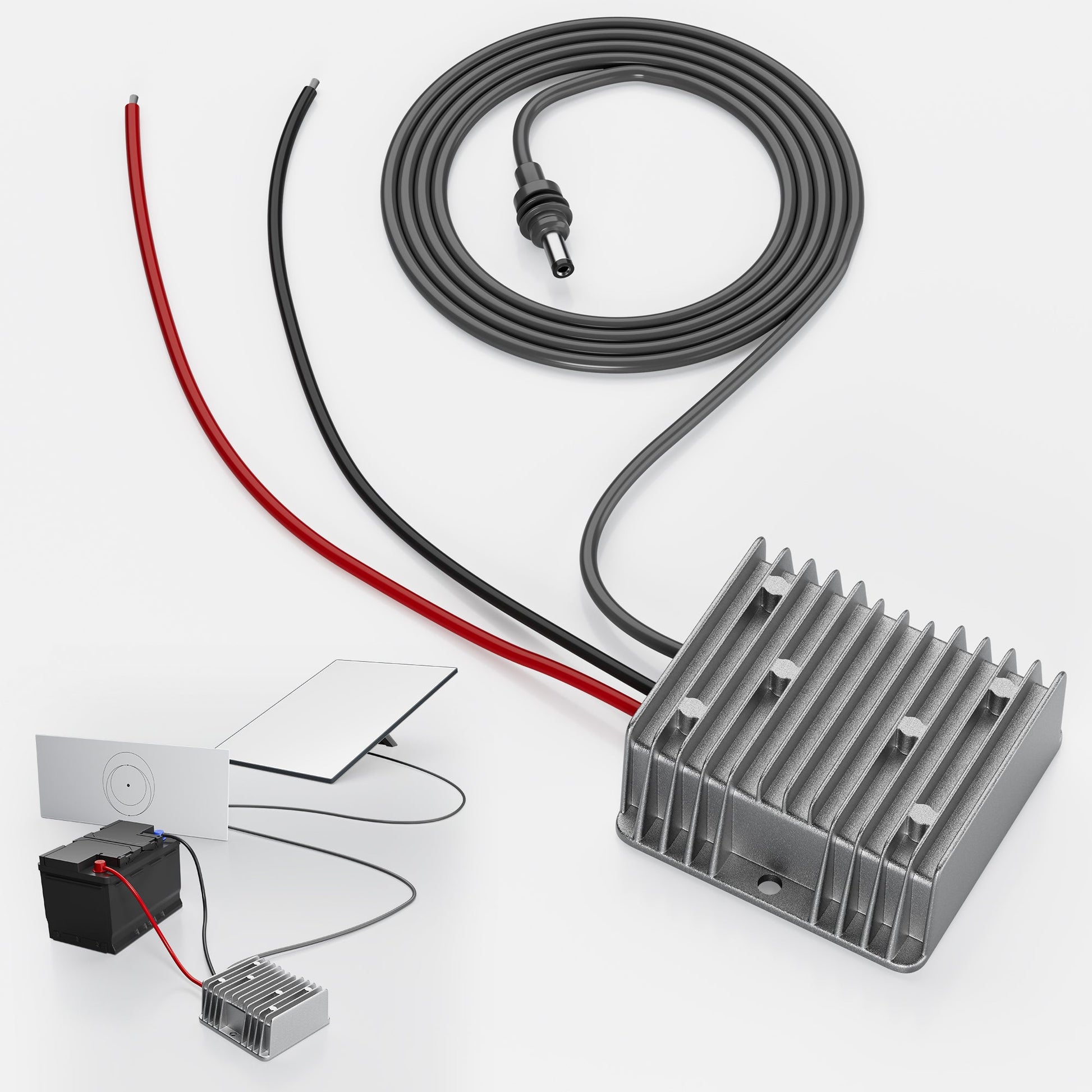 Starlink Gen 3 DC-DC Boost Converter Kit, 12V to 57V 4.5A, for V3 Router, with Power Cable.