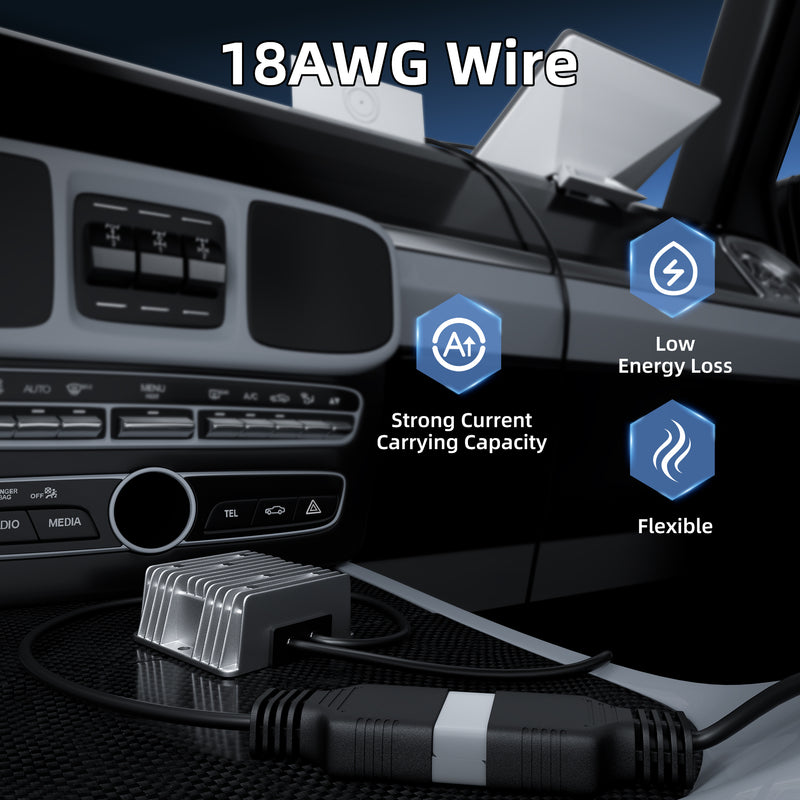 7m 18AWG Copper Cable for Creative Router Placement in Large RVs/Yachts, Eliminates Voltage Drop.
