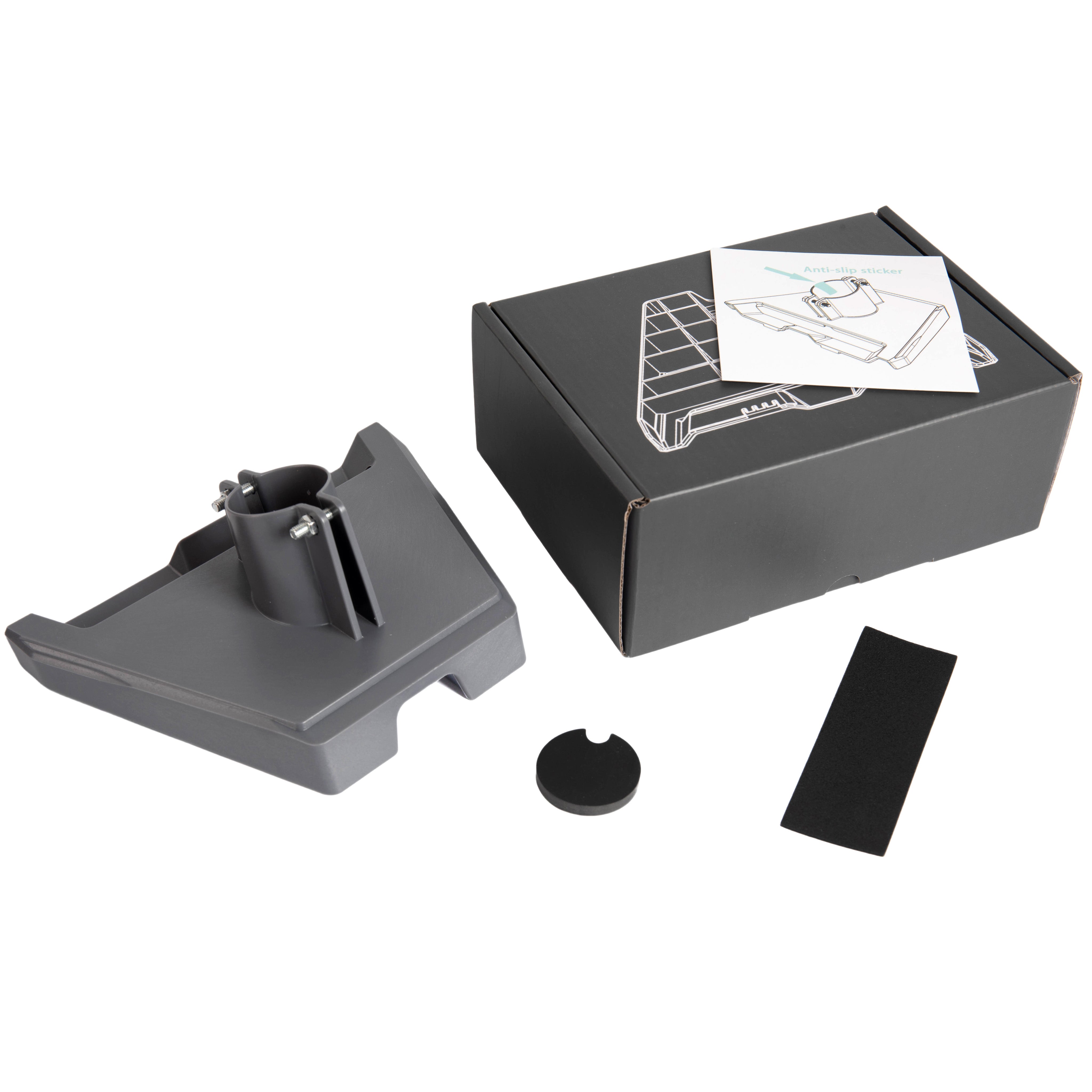 ABS Pipe Adapter Mounting Starlink Gen 3 Dish on Rooftop Edge Pole or Fence Post in Real-World Scenario.