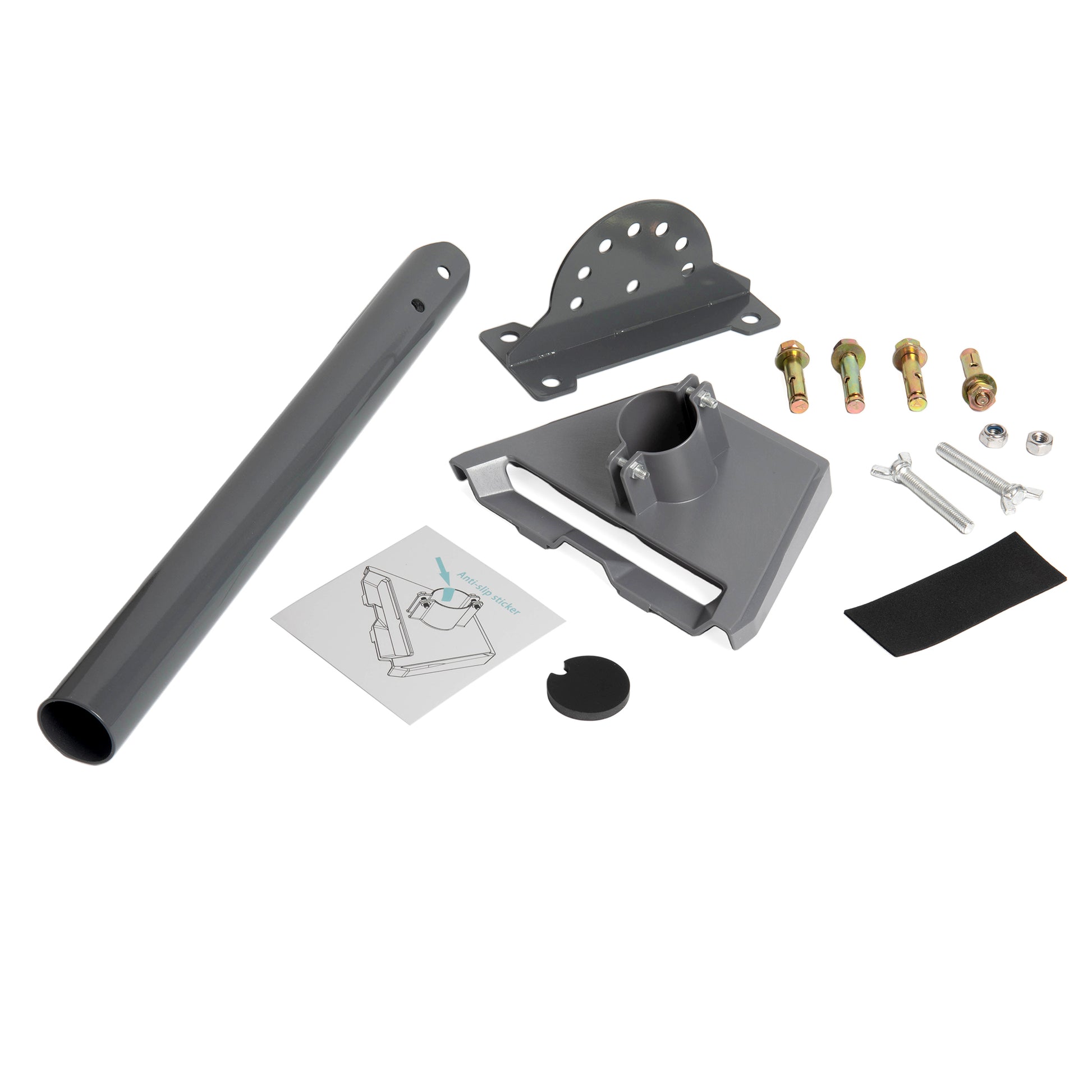 Tool-Free Quick Installation: Insert Pipe Adapter into Bracket, Secure Dish with Original Starlink Buckle, No Extra Screws.