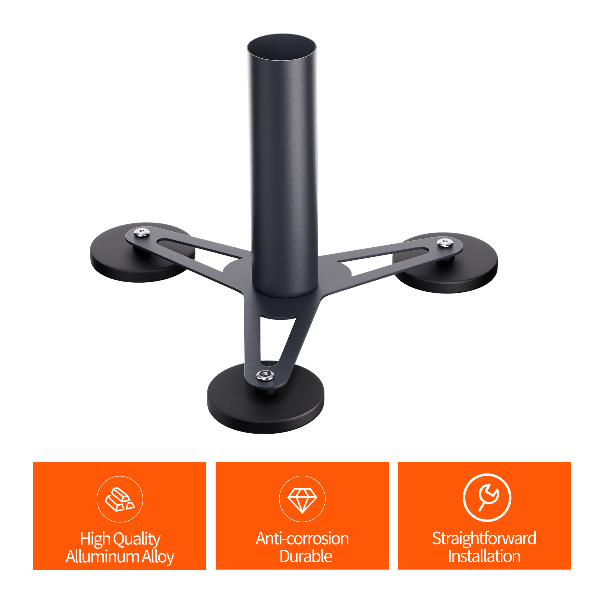 Fully Encased Thick Rubber Coating on Magnetic Bases Prevents Paint Scratches, Rust, and Damage.