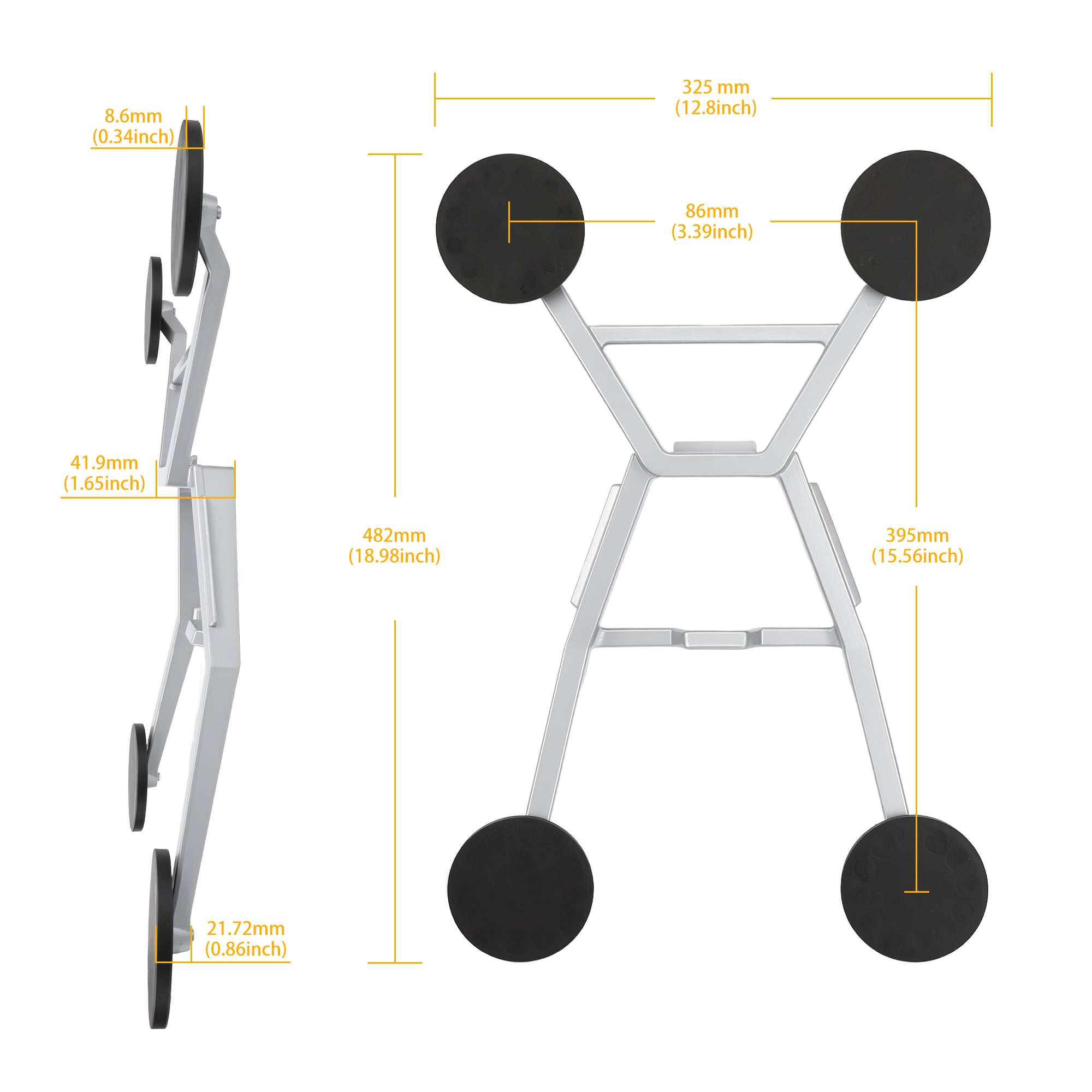 Scratch-Free Rubber-Coated Magnetic Base, UV-Resistant and Protects Vehicle Paint from Damage.