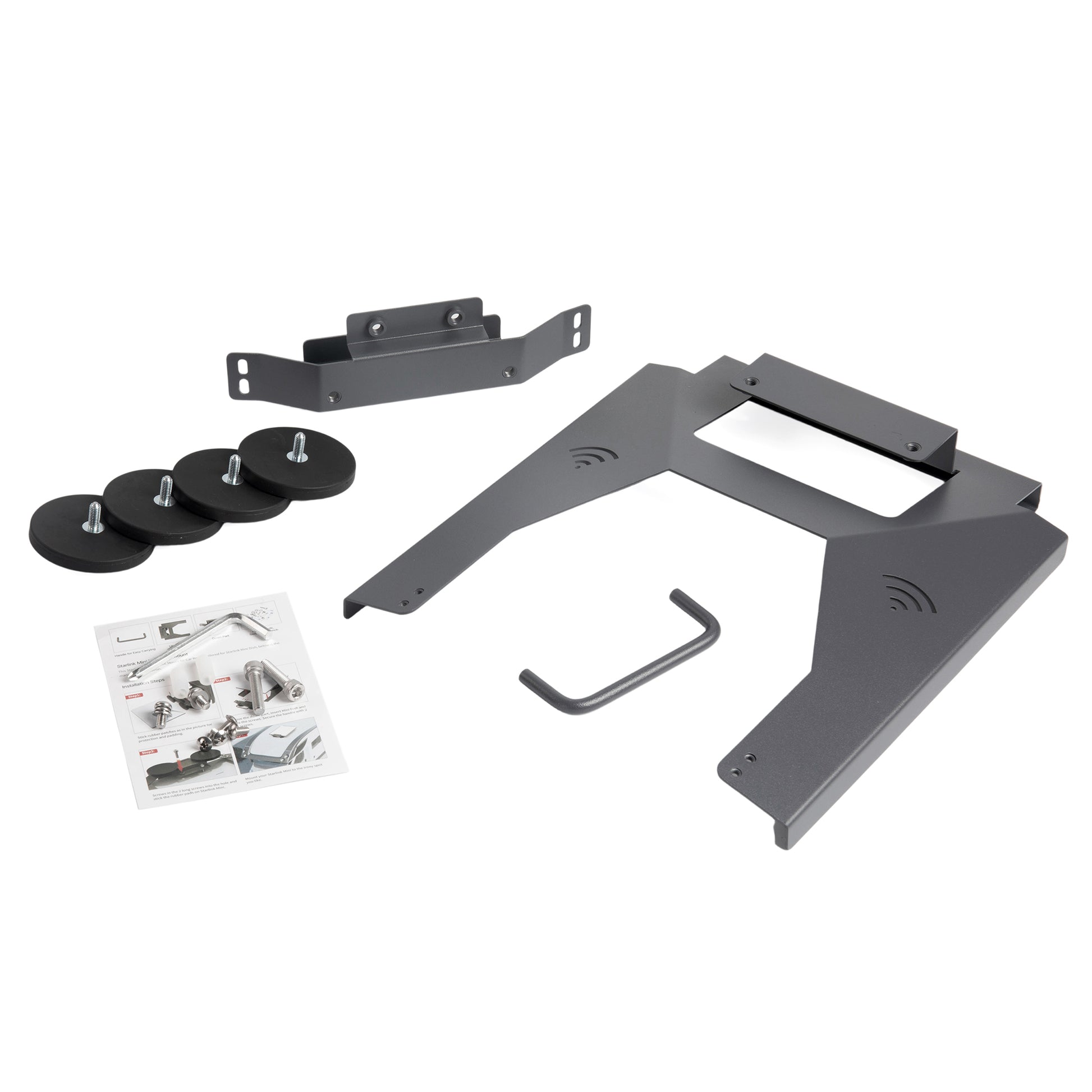 Mount Works on Vans, RVs, Trailers, Iron Roofs, or Shelves, Flexible Repositioning on Any Ferrous Surface.