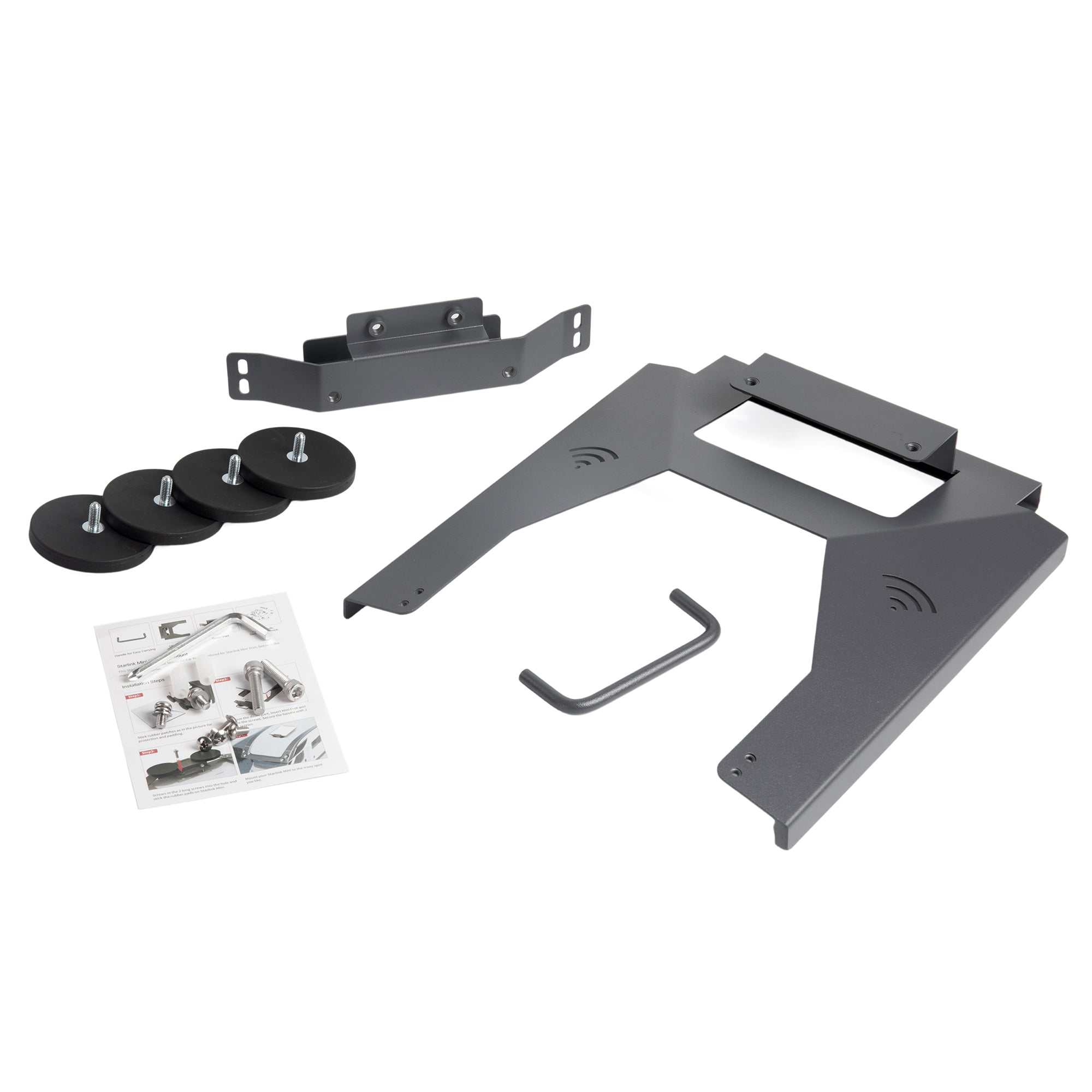 Mount Works on Vans, RVs, Trailers, Iron Roofs, or Shelves, Flexible Repositioning on Any Ferrous Surface.