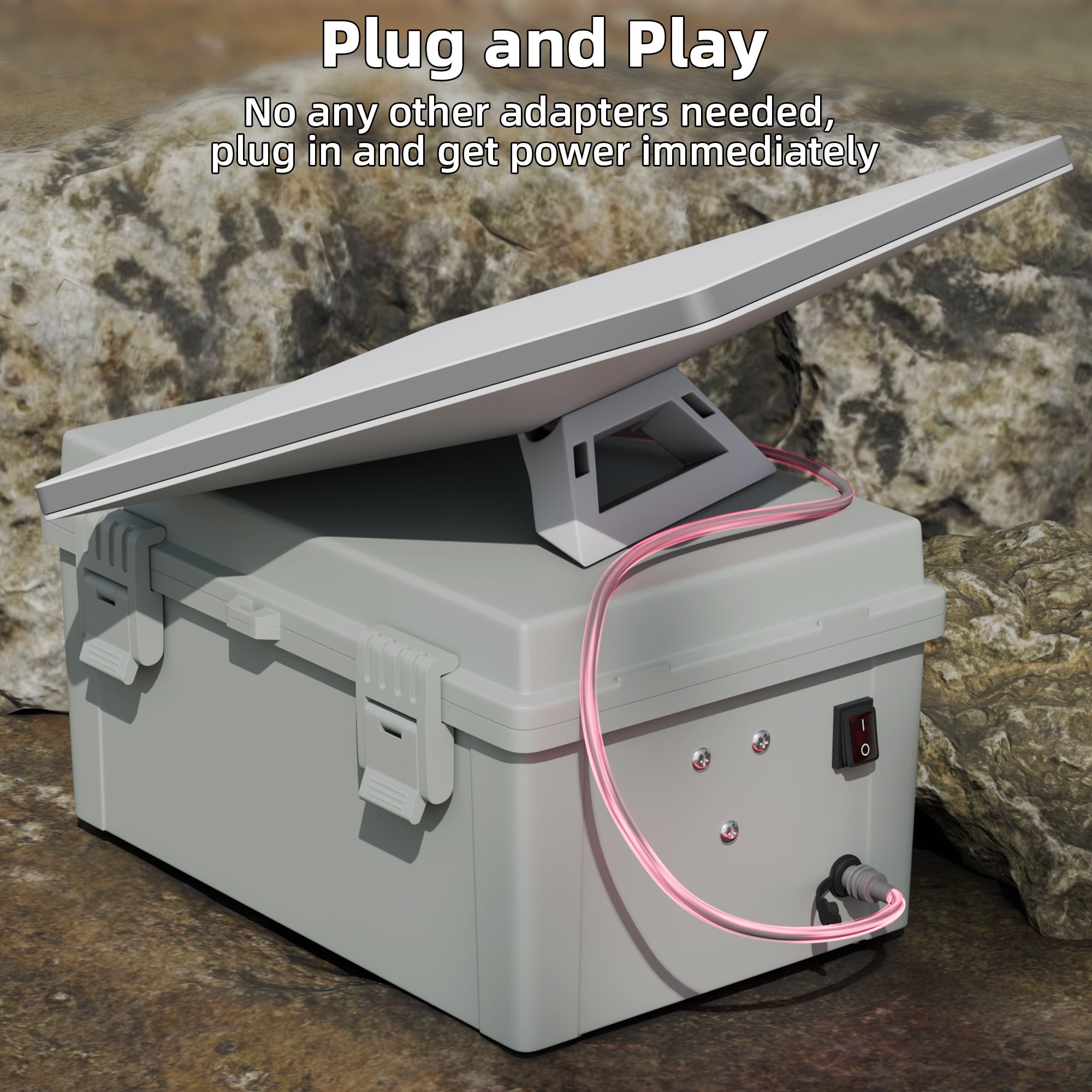 Comparison: Integrated Box Solution vs. Traditional Lead-Acid Batteries or Messy Power Setups for Portability & Protection.