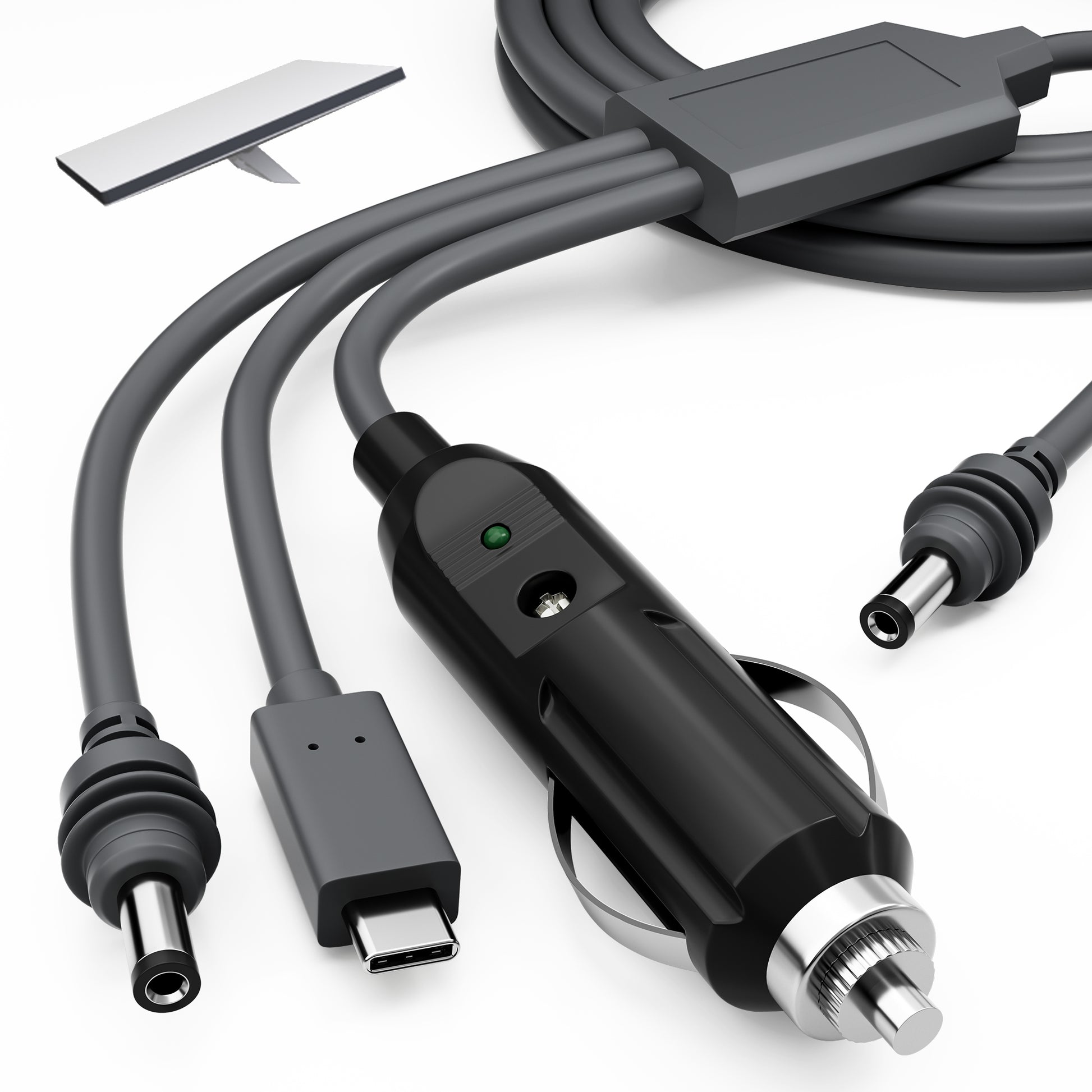 Multi-Scenario Power Demo: Use Car Socket in RV, Switch to Power Bank via USB-C at Camp.
