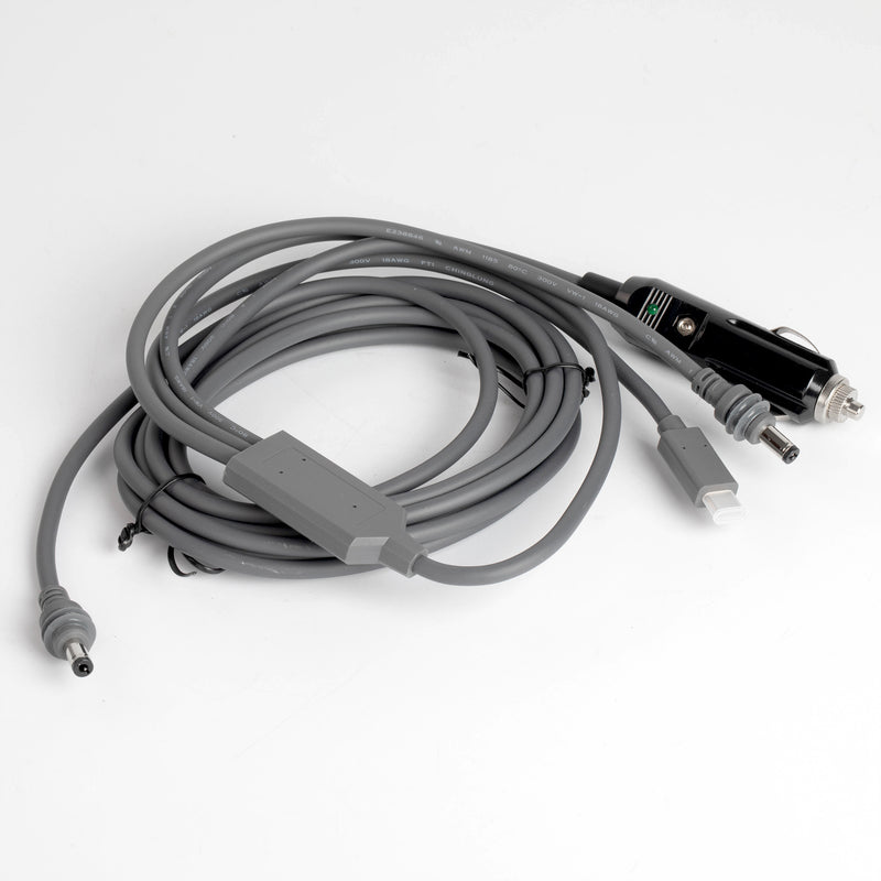 Modular 3-in-1 System: 15A Fused Car Plug, USB-C PD Adapter, Universal DC Input for Any Source.