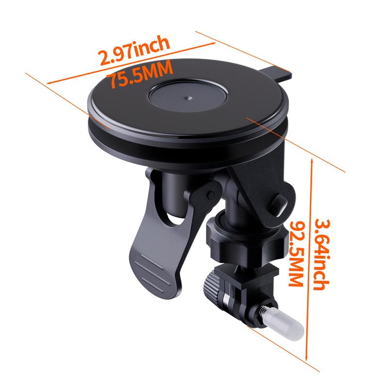 5 Heavy-Duty Suction Cups with Manual Air-Pump Locks, Pentagon System for Rock-Solid Hold.