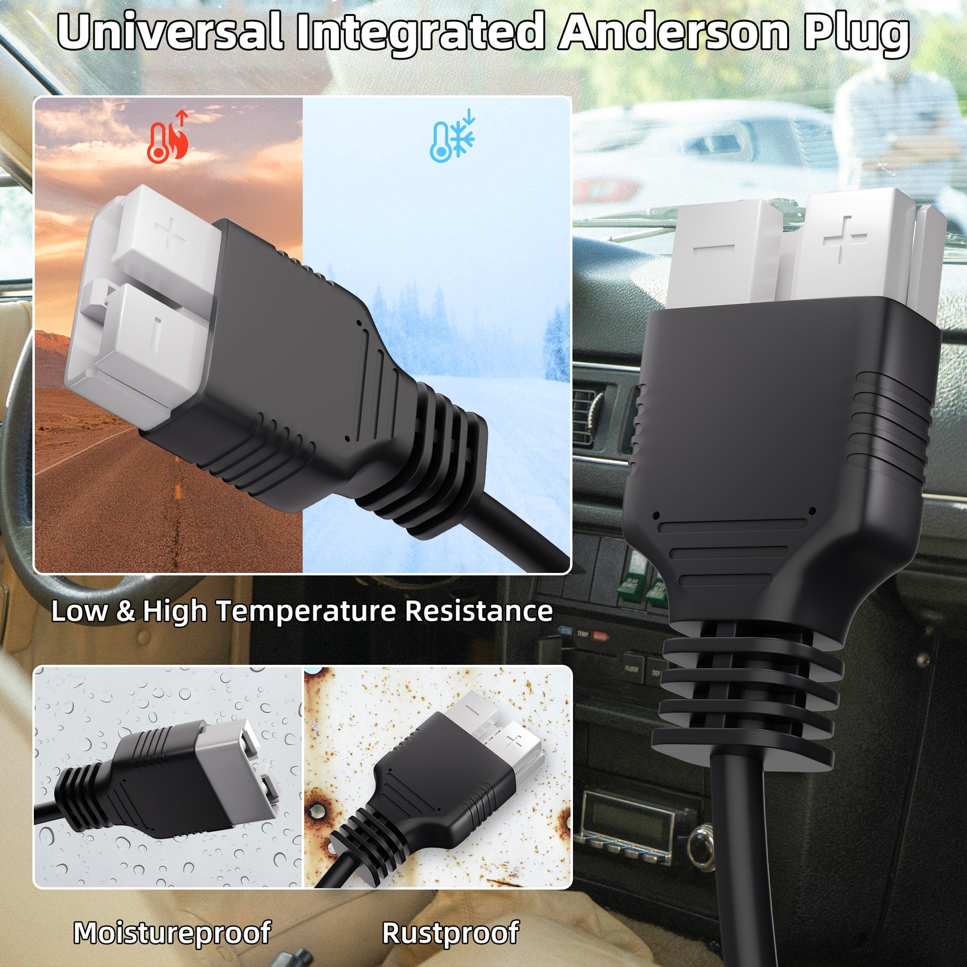 7m Heavy-Duty Cable for Mounting Dish on High Masts or Distant Clearings While Keeping Power Source Safe.