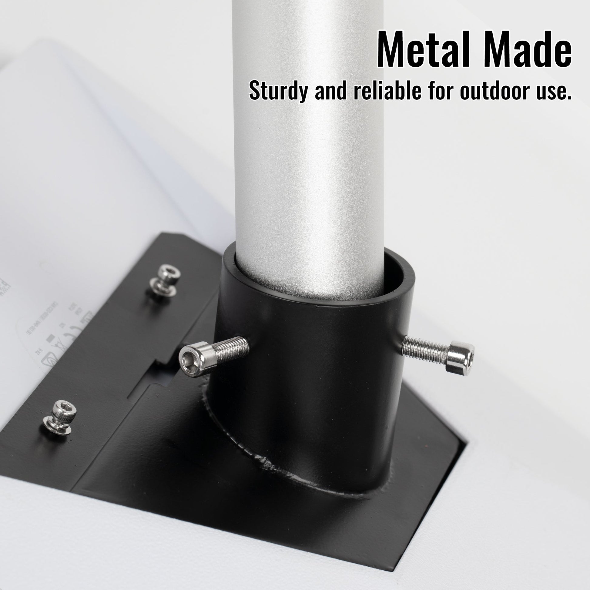 Forged from High-Strength Ferroalloy with Weather-Resistant Finish, Withstands Extreme Winds and Outdoor Exposure.