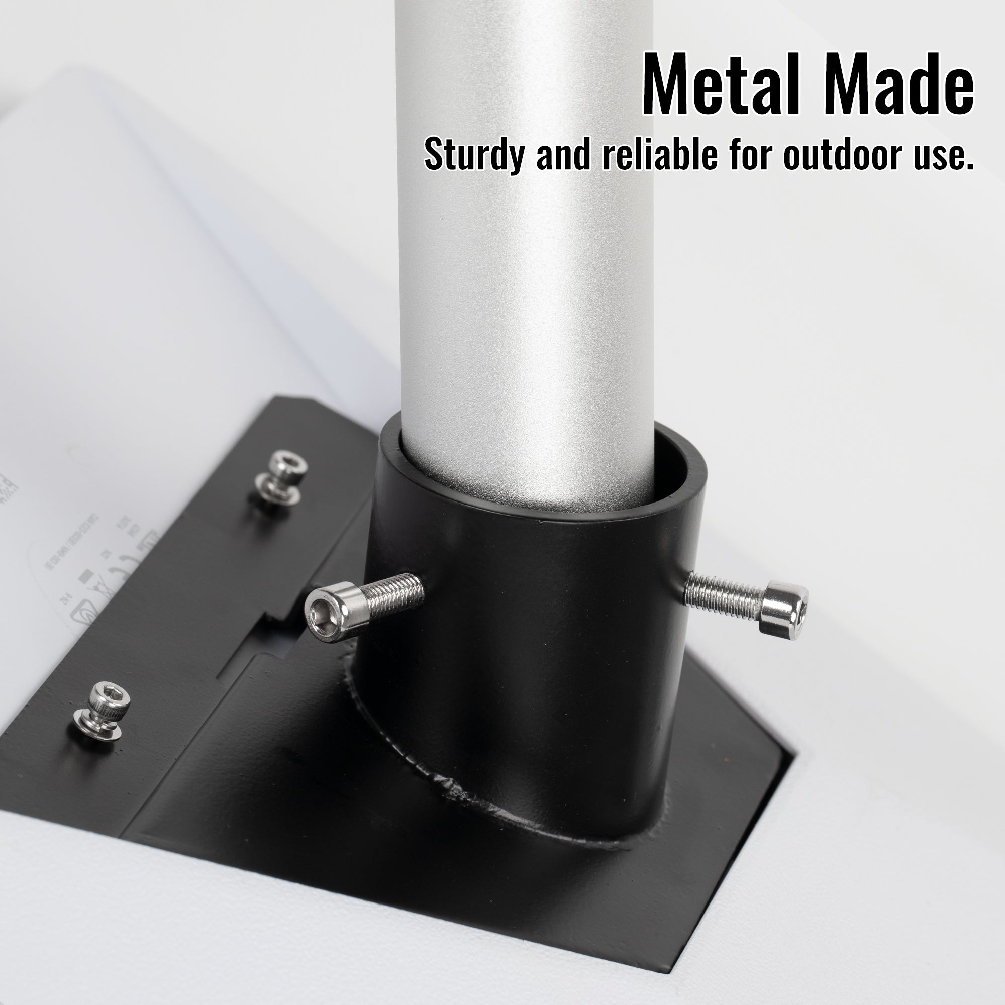 Forged from High-Strength Ferroalloy with Weather-Resistant Finish, Withstands Extreme Winds and Outdoor Exposure.