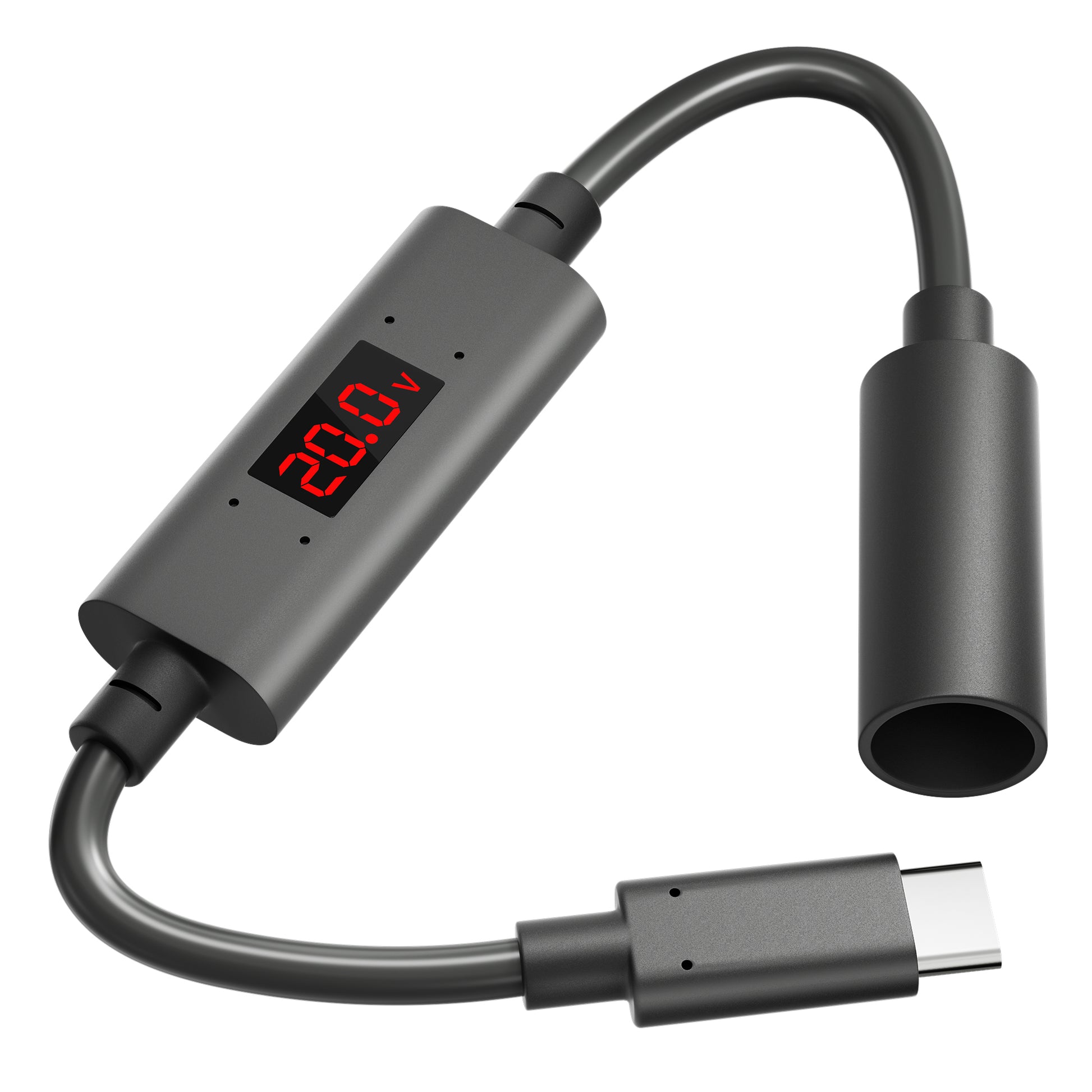 Smart E-Mark Chip Auto-Negotiates 20V Profile, Compatible with 65W+ PD 3.0 Power Banks & GaN Chargers.