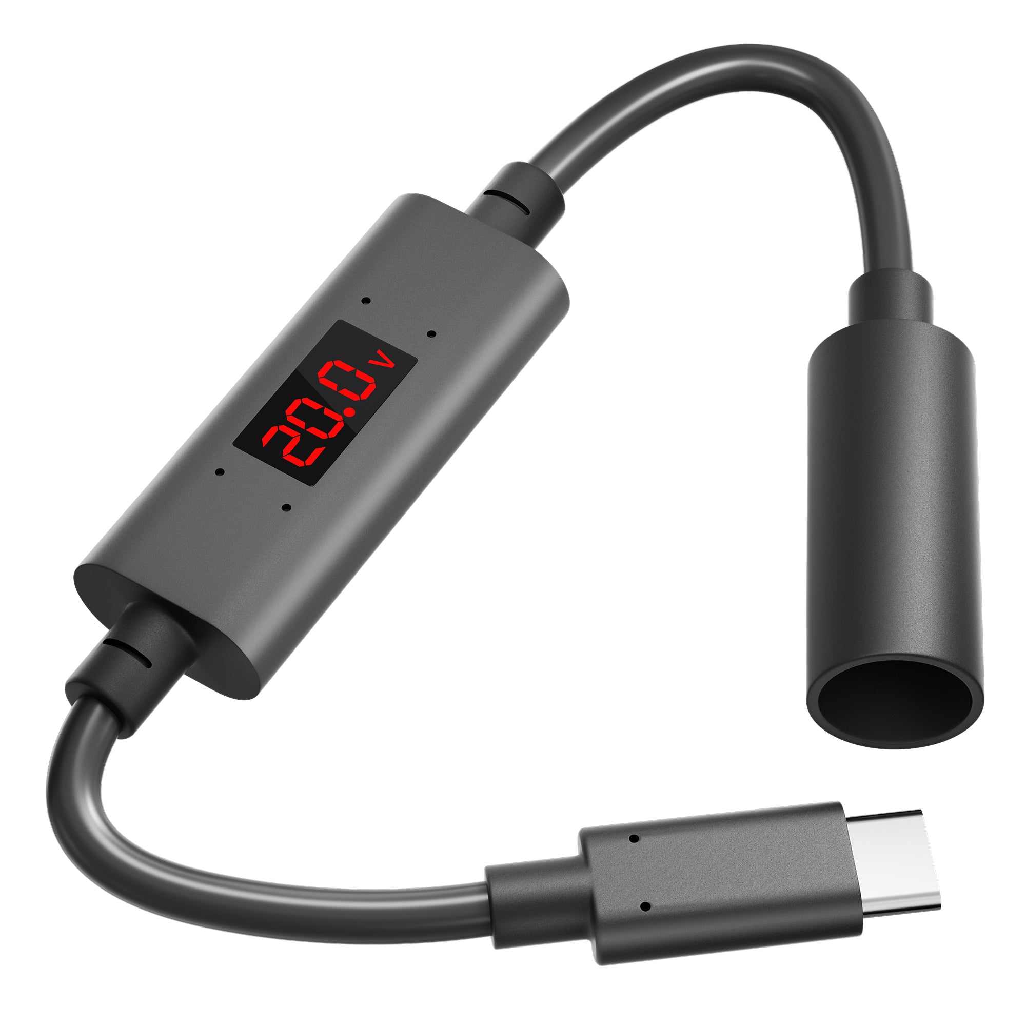 Smart E-Mark Chip Auto-Negotiates 20V Profile, Compatible with 65W+ PD 3.0 Power Banks & GaN Chargers.